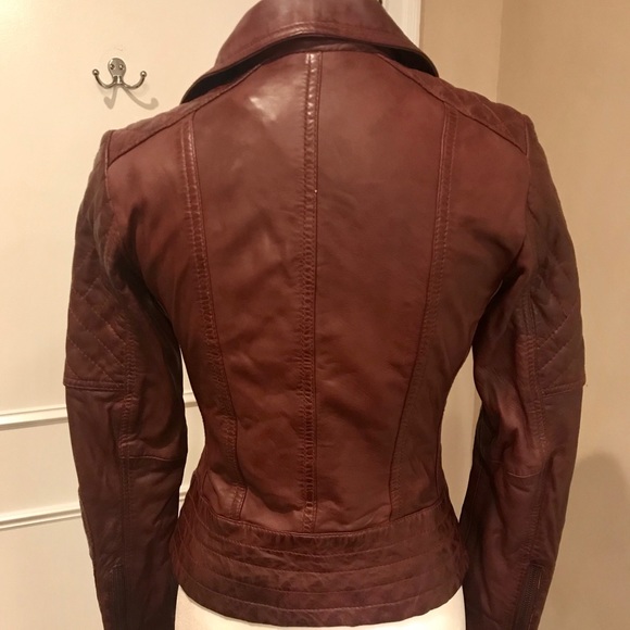 Boutique purple leather jacket - Picture 2 of 3